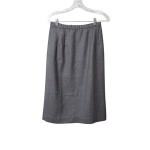 PENDLETON Virgin Wool Gray Pencil Skirt With Pockets Career  Women's Sz 6